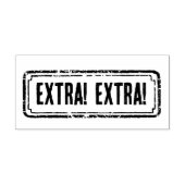 新聞テーマのディストressed Extra! Extra! ラバースタンプ (インプリント)
