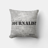 新聞ニュースのプリントのジャーナリストの装飾用クッション クッション (正面)