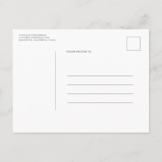 新聞ニューユニークス3枚の写真が日付を保存 案内ポストカード (裏面)