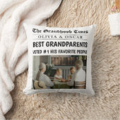 新聞パーソナライズされたの写真 | 最高の祖父母 クッション (ブランケット)