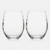 新聞パーソナライズされたの見出し祖父母ギフト ステムなしワイングラス (左)