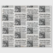 新聞パーソナライズされたクリスマス包装紙 ラッピングペーパー (フラット)