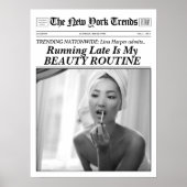 新聞パーソナライズされたトレンディープリントより遅い ポスター (正面)