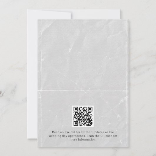 新聞パーソナライズされた日付を保存結婚する 招待状 (裏面)