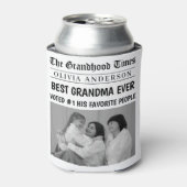 新聞パーソナライズされた | 最高のおばあちゃん 缶クーラー (缶正面)