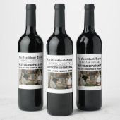 新聞パーソナライズされた | 最高の祖父母 ワインラベル (ボトル)