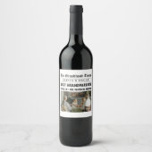 新聞パーソナライズされた | 最高の祖父母 ワインラベル (正面)