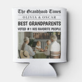 新聞パーソナライズされた | 親最高の贈与 缶クーラー (裏面)