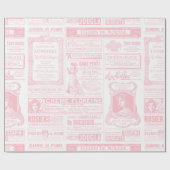 新聞ビクトリアンアンティークピフランスのンク ラッピングペーパー (フラット)