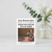 新聞ビジネスカード個人フィットネスコーチ コーリングカード (スタンド正面)