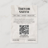 新聞ビジネスモダンカー実在ド不動産業者 コーリングカード (裏面)