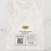 新聞フライヤー、レトロパッキング&ムービングサービス チラシ (裏面)