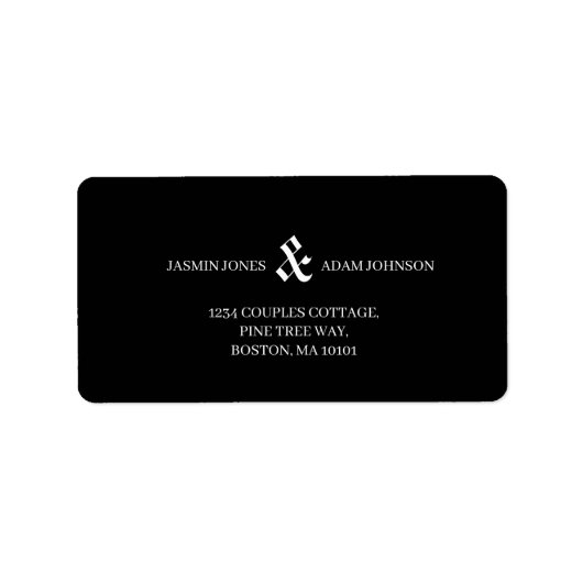 新聞ブラックダークモユニークー結婚ド ラベル (正面)