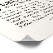 新聞ヘッドラインのクリスマスプリント ポスター (角)