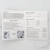 新聞ベビー来の間もない妊娠の発表 カード (内部)