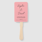 新聞モダン結婚式の引き出物式のタイムライン ハンドファン (正面)