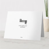 新聞ユニセックスプリントサンキュータイポグラフィカード サンキューカード (裏面)