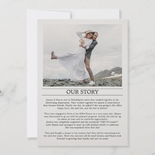 新聞ユニークおもしろいクラシック セーブザデート (裏面)