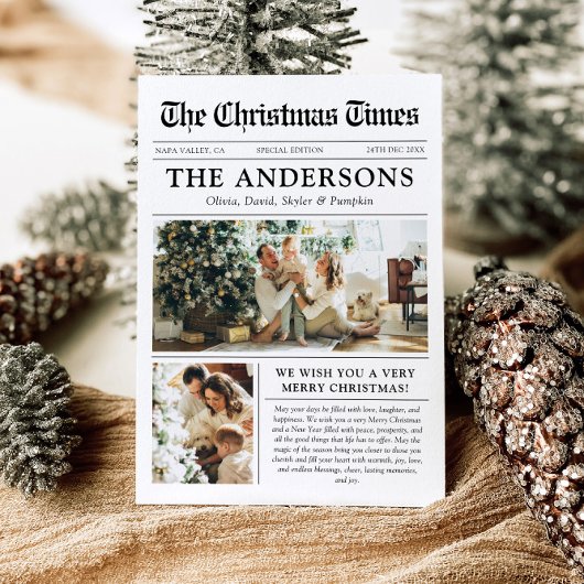 新聞ユニークおもしろい何A年の写真クリスマス シーズンカード