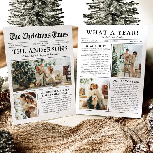 新聞ユニークおもしろい何A年の写真クリスマス シーズンカード