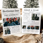 新聞ユニークおもしろい何A年の写真クリスマス シーズンカード<br><div class="desc">祝の「What A Year」のクリスマスの写真のホリユニークデーカードで今年のハイライト。新聞のスタイルでモダンデザインされたこのカードは、あなたの思い出やマイルストーンを共有するクリエイティブのお気に入りの方法を提供する。写真やキャプション用のカスタマイズ可能なセクションで、今年の特別な作品を展示するのに最適。紙に印刷さ高品質れ、このカードはスタイリッシュ休日の応援を広め、永続的な印象を与える個人的な方法である。新聞「モダンWhat A Year」ユニーククリスマスフォトホリデーカード</div>