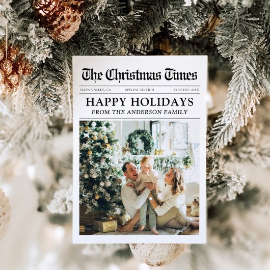 新聞ユニークおもしろい何A年の写真クリスマス シーズンカード