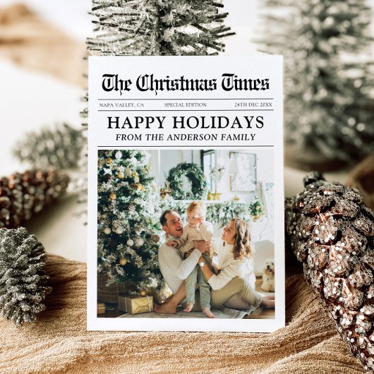 新聞ユニークおもしろい何A年の写真クリスマス シーズンカード
