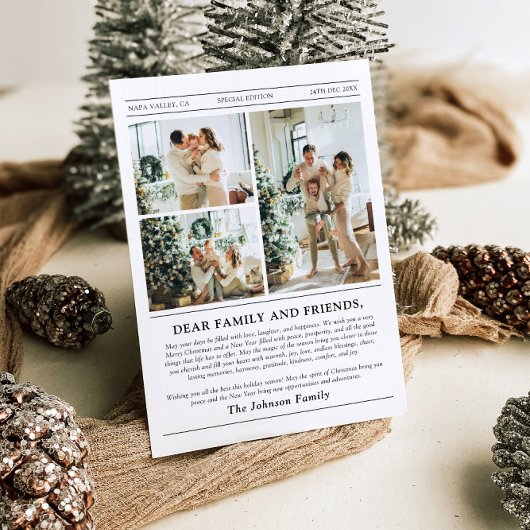 新聞ユニークおもしろい何A年の写真クリスマス シーズンカード