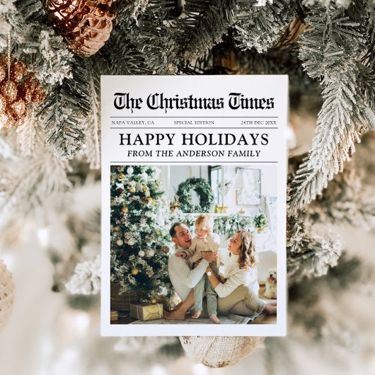 新聞ユニークおもしろい何A年の写真クリスマス シーズンカード