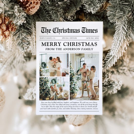 新聞ユニークおもしろい何A年の写真クリスマス シーズンカード