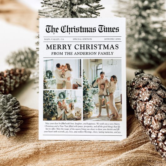 新聞ユニークおもしろい何A年の写真クリスマス シーズンカード
