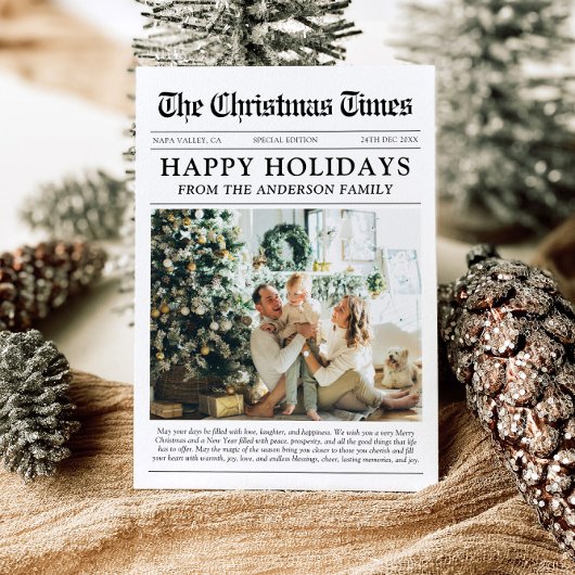 新聞ユニークおもしろい何A年の写真クリスマス シーズンカード