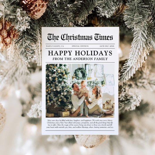 新聞ユニークおもしろい何A年の写真クリスマス シーズンカード