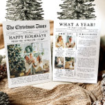 新聞ユニークおもしろい何A年の写真クリスマス シーズンカード<br><div class="desc">祝の「What A Year」のクリスマスの写真のホリユニークデーカードで今年のハイライト。新聞のスタイルでモダンデザインされたこのカードは、あなたの思い出やマイルストーンを共有するクリエイティブのお気に入りの方法を提供する。写真やキャプション用のカスタマイズ可能なセクションで、今年の特別な作品を展示するのに最適。紙に印刷さ高品質れ、このカードはスタイリッシュ休日の応援を広め、永続的な印象を与える個人的な方法である。新聞「モダンWhat A Year」ユニーククリスマスフォトホリデーカード</div>