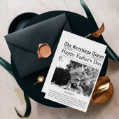 新聞ユニークおもしろい写真ハッピー・ファーザー・デイ・カー カード