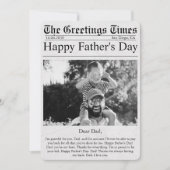 新聞ユニークおもしろい写真ハッピー・ファーザー・デイ・カー カード (正面)