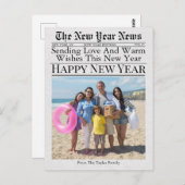 新聞ユニークおもしろい写真新年2025 ポストカード (正面/裏面)