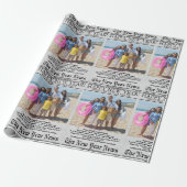 新聞ユニークおもしろい写真新年 ラッピングペーパー (アンロールド)