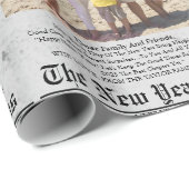 新聞ユニークおもしろい写真新年 ラッピングペーパー (ロールコーナー)