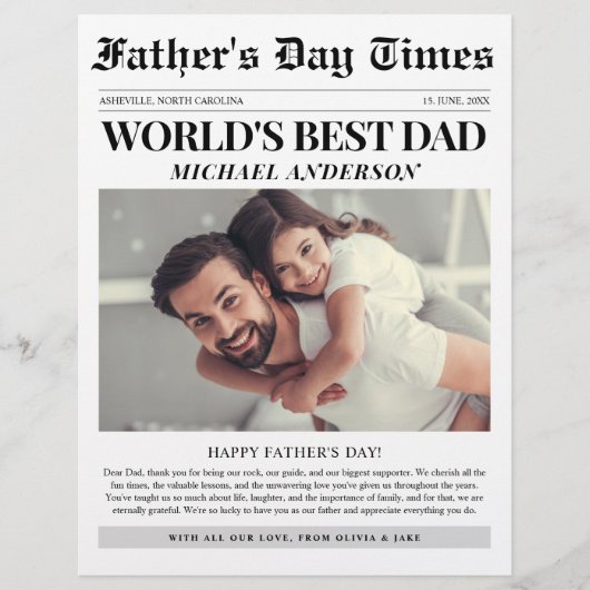 新聞ユニークおもしろい写真父の日 (正面)