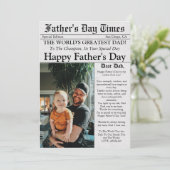 新聞ユニークおもしろい写真父の日 カード (スタンド正面)