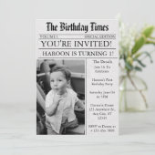 新聞ユニークおもしろい写真第1回パーティー 招待状 (スタンド正面)