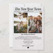 新聞ユニークおもしろい写真2025年賀状 シーズンカード (正面)