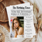 新聞ユニークおもしろい写真21歳の誕生日パーティー 招待状