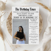 新聞ユニークおもしろい写真21歳の誕生日パーティー 招待状