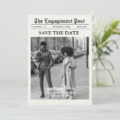 新聞ユニークおもしろい写真Save the Date 結婚's 招待状 (スタンド正面)