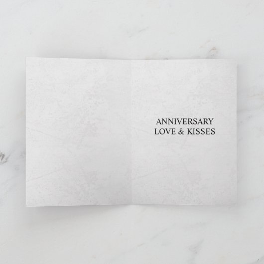 新聞ユニークおもしろい写結婚真記念日 カード (内部)