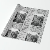 新聞ユニークおもしろい年末年始写真 ラッピングペーパー (アンロールド)