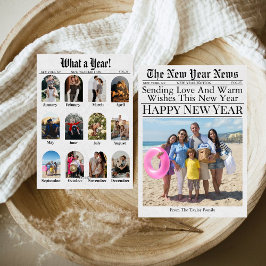 新聞ユニークおもしろい2025年新年 シーズンカード