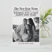 新聞ユニークおもしろいWhat A Year写真新年 シーズンカード (スタンド正面)